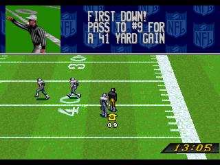 NFL Quarterback Club back cover for Sega 32X